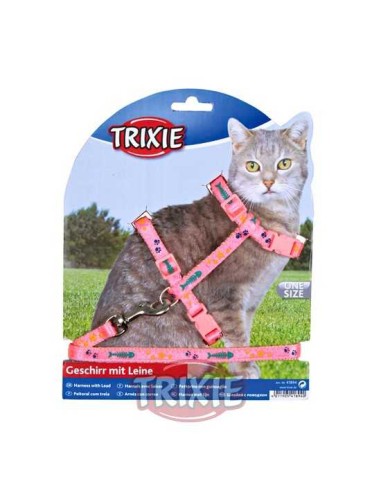 TRIXIE SET ARNES Y CORREA GATOS DISEÑO 22-36CM / 1 20 M - 4