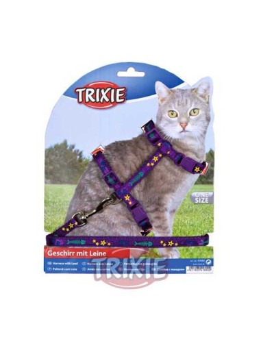 TRIXIE SET ARNES Y CORREA GATOS DISEÑO 22-36CM / 1 20 M - 5