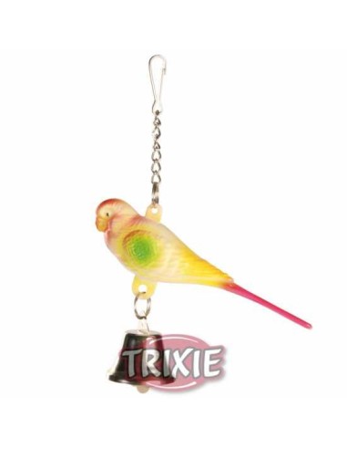 TRIXIE COTORRITA CON CAMPANA Y CADENA DE PLÁSTICO 9 CM - 2