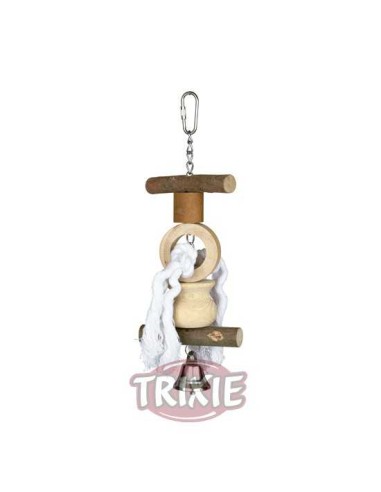 TRIXIE JUGUETE NATURAL LIVING CASCABEL Y CUERDA 20 CM - 2