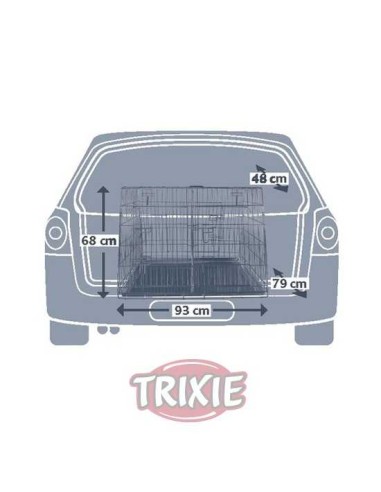 TRIXIE JAULA TRANSPORTE GALVANIZADA DOBLE 93 X 68 X 79 CM - 3