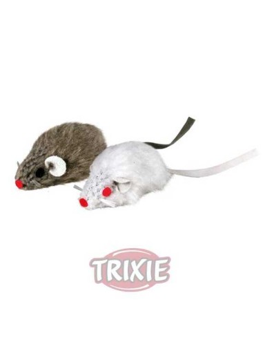 TRIXIE RATÓN PELUCHE CON CASCABEL (2 UNIDADES)