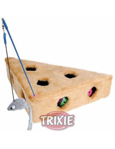 TRIXIE TROZO QUESO CON AGUJEROS Y 3 JUGUETES 36 X 8 X 26 CM - 2