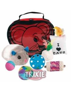 TRIXIE SET 7 JUGUETES GATOS CON CATNIP