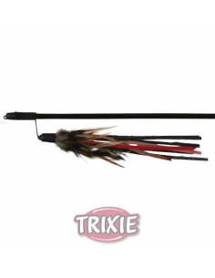 TRIXIE VARITA JUEGO CON PLUMERO DE CUERO Y PLUMAS
