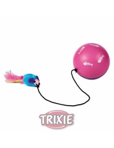 TRIXIE PELOTA CON MOTOR Y RATÓN CUERDA / PLUMA Ø9 CM - 2