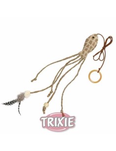 TRIXIE PEZ CON PLUMAS Y ELÁSTICO MARRÓN 27 CM - 2