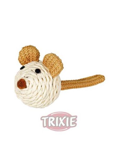 TRIXIE RATÓN CON SONAJERO Y CUERDA 5 CM - 2