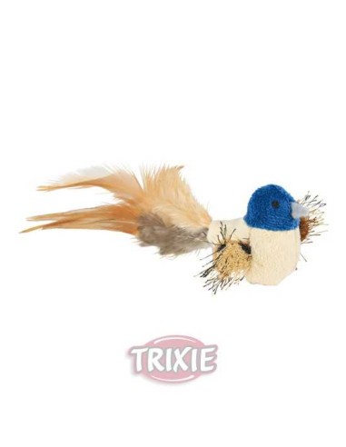 TRIXIE PÁJARO CON PLUMAS Y CATNIP 8 CM - 2