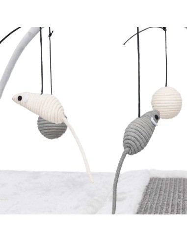 TRIXIE ALFOMBRILLA RASCADOR CON JUGUETES DE CUERDA PARA GATOS - 60 X 33 X 42 CM 60 X 33 X 42 CM - 4