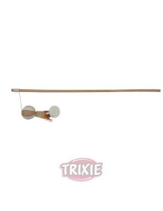 TRIXIE VARITA JUEGO MADERA PELOTA Y PLUMAS 50 CM - 2