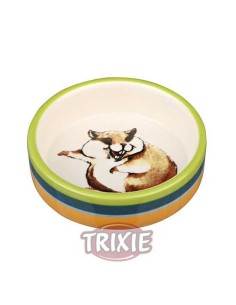 TRIXIE COMEDERO CERÁMICO HÁMSTER RIENDO Ø8 CM / 80 ML - 2