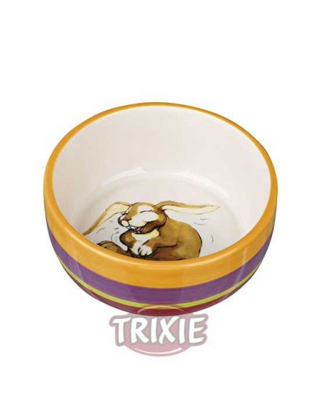 TRIXIE COMEDERO CERÁMICO CONEJO RIENDO Ø11 CM / 250 ML - 2