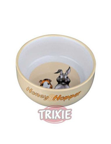 TRIXIE COMEDERO CERÁMICO HONEY & HOPPER Ø11 CM / 250 ML - 3