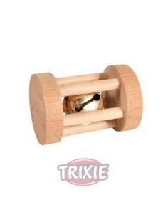 TRIXIE CILINDRO MADERA CON CASCABEL PARA ROER Ø3 5 X 5 CM - 2