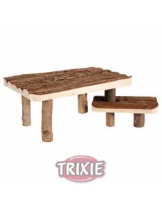 TRIXIE MESA CON BANCO NATURAL LIVING 37 X 17 X 28 CM - 2