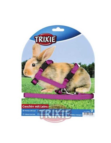 TRIXIE SET ARNÉS Y CORREA CONEJOS LISO - 4