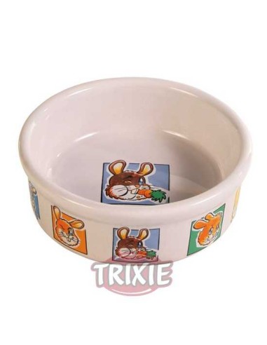 TRIXIE COMEDERO CERÁMICO MOTIVOS CONEJOS