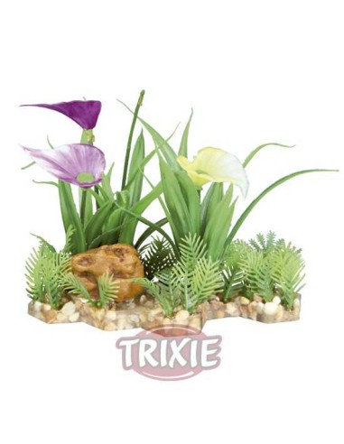TRIXIE PLANTAS PLÁSTICO CON BASE GRAVA 13 CM - 2