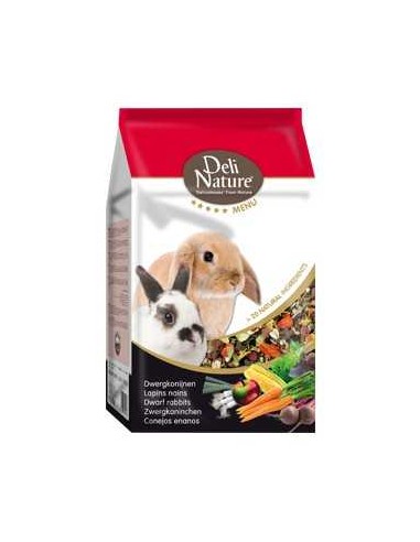 DELI NATURE MENÚ 5* CONEJOS ENANOS 2 5 KG 750 GR - 2