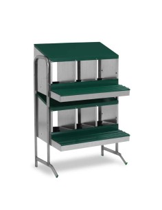 GAUN PONEDERO PARA GALLINAS CON PATAS - 6 DEPARTAMENTOS