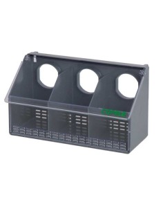 COPELE COMEDERO PLÁSTICO PARA PALOMAS Y PERDICES - 3 HUECOS 3 - 2