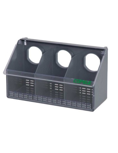 COPELE COMEDERO PLÁSTICO PARA PALOMAS Y PERDICES - 3 HUECOS 3 - 2