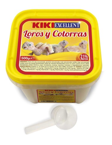 KIKI EXCELLENT PAPILLA PARA LOROS Y COTORRAS 1 KG 500 GR - 2