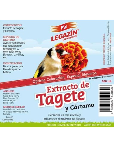LEGAZÍN PROFESSIONAL EXTRACTO DE TAGETE - 120 ML 100 ML