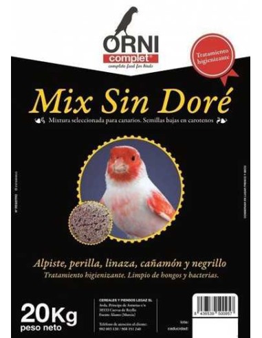 ORNI COMPLET MIX SIN DORÉ CON PERILLA 4 KG 20 KG