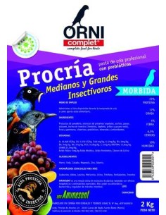ORNI COMPLET PROCRÍA MEDIANOS Y GRANDES INSECTÍVOROS 2 KG 800 GR - 2