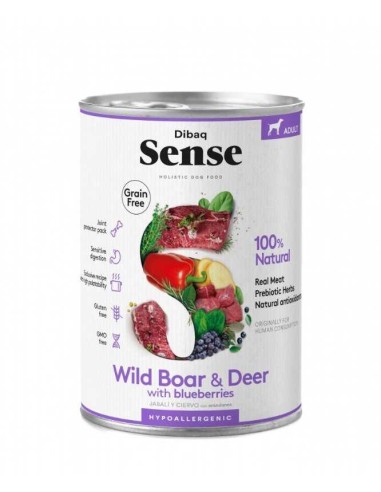 DIBAQ SENSE ADULT CIERVO Y JABALI HUMEDO - 380 GR 380 GR - 2