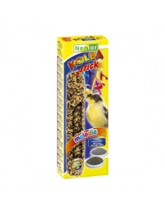 NESTOR STICK 2 EN 1 CON SEMILLAS AMAPOLA Y NEGRILLO CANARIOS 85G (2 UNID.)