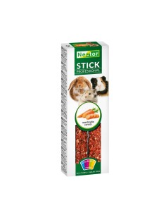 NESTOR STICKS PROFESIONAL ZANAHORIA PARA CONEJOS Y ROEDORES 115G (2 UNID.) - 2