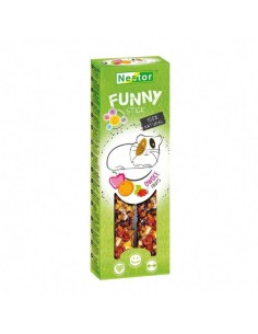 NESTOR STICKS FUNNY CON FRUTAS PARA CONEJOS Y ROEDORES 115G (2 UNID.) - 2