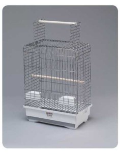 MGZ ALAMBER JAULA NINFA Y AGAPORNI CROMO ALAMBER