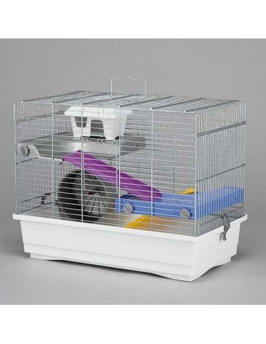 MGZ ALAMBER JAULA HAMSTER CROMO 50-2 PISOS ALAMBER