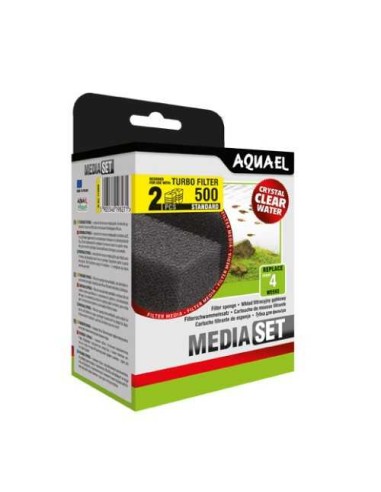 AQUAEL RECAMBIO ESPONJA FILTRO TURBO-500 - 2 UNID.