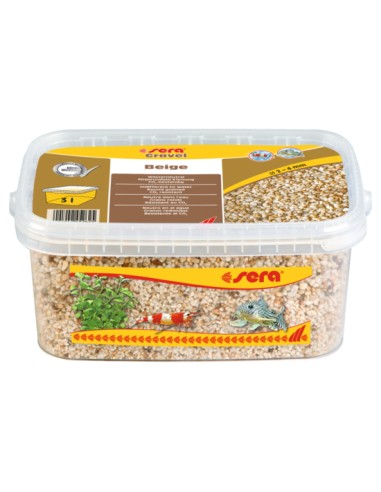 SERA GRAVEL BEIGE Ø 2 - 4 MM 3 LITROS - 2