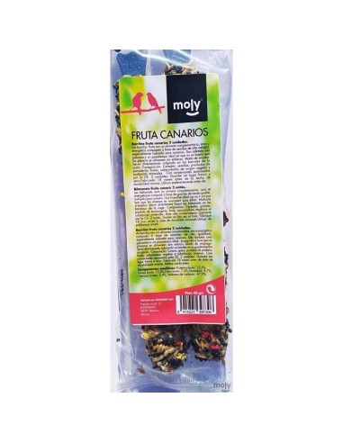 MOLY BARRITAS FRUTA CANARIOS - 2 UNIDADES