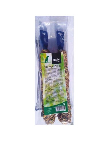 MOLY BARRITAS MIEL AGAPORNIS - 2 UNIDADES