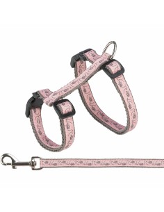 TRIXIE ARNÉS PARA GATOS CON CORREA ESTAMPADO ROSA 27 - 45 CM - 2
