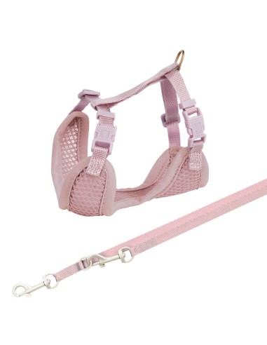 TRIXIE ARNÉS SUAVE CON CORREA PARA CACHORROS LILA 26 - 34 CM - 2