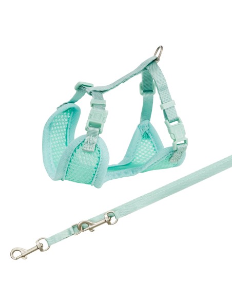 TRIXIE ARNÉS SUAVE CON CORREA PARA CACHORROS MENTA 26 - 34 CM - 2
