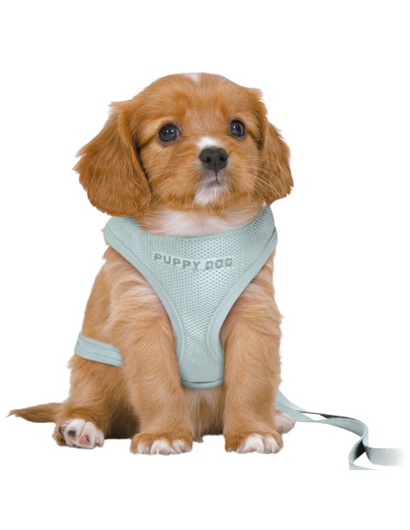 TRIXIE ARNÉS SUAVE CON CORREA PARA CACHORROS MENTA 26 - 34 CM - 4