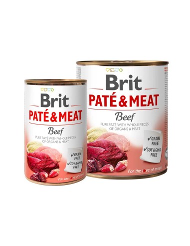 BRIT PATE & MEAT TERNERA 400 GR 800 GR