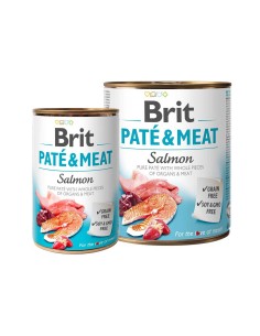 BRIT PATE & MEAT SALMÓN 400 GR 800 GR - 2