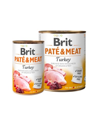 BRIT PATE & MEAT PAVO 400 GR 800 GR