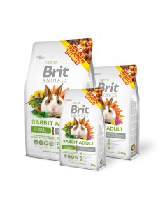 BRIT ANIMALS RABBIT ADULT COMPLETE 3 KG 1 5 KG 300 GR - 2