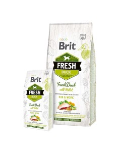 BRIT FRESH DUCK & MILLET ACTIVE RUN WORK 12 KG 2 5 KG - 2